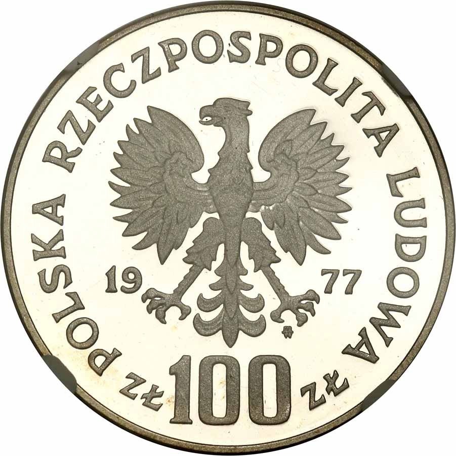 PRL. 100 złotych 1977 Henryk Sienkiewicz NGC PF69 ULTRA CAMEO (MAX)