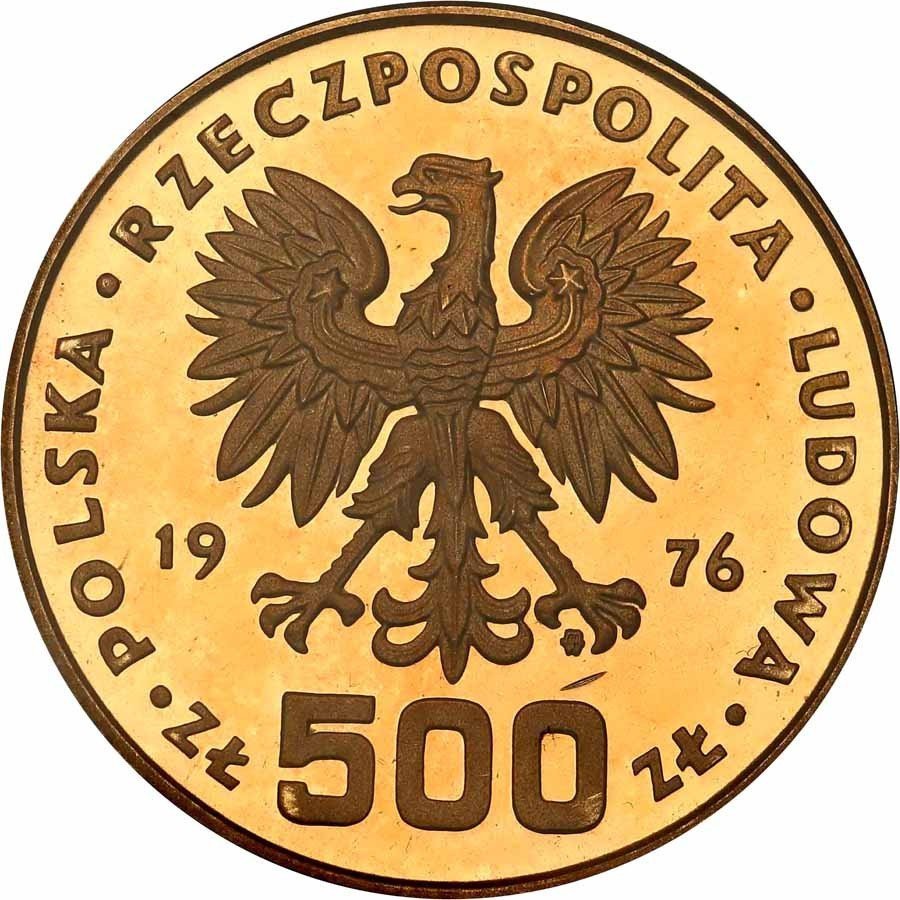 PRL. PRÓBA złoto 500 złotych 1976 Tadeusz Kościuszko PCGS SP66