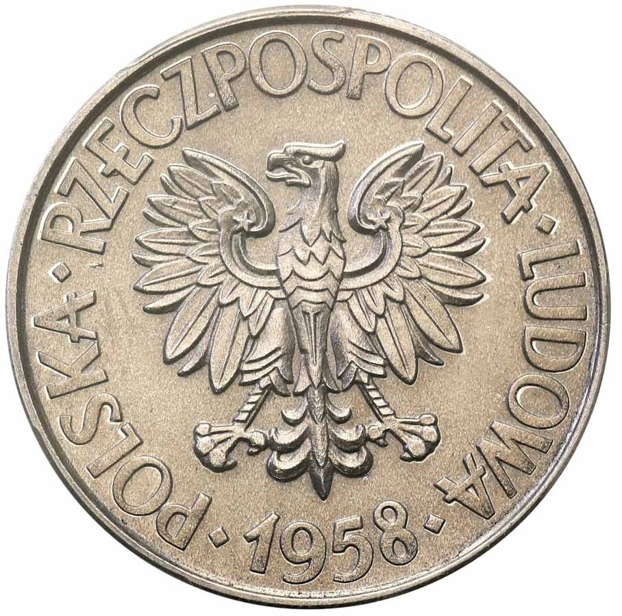PRL. PRÓBA aluminium 10 złotych 1958 Kościuszko PCGS SP64 (MAX)