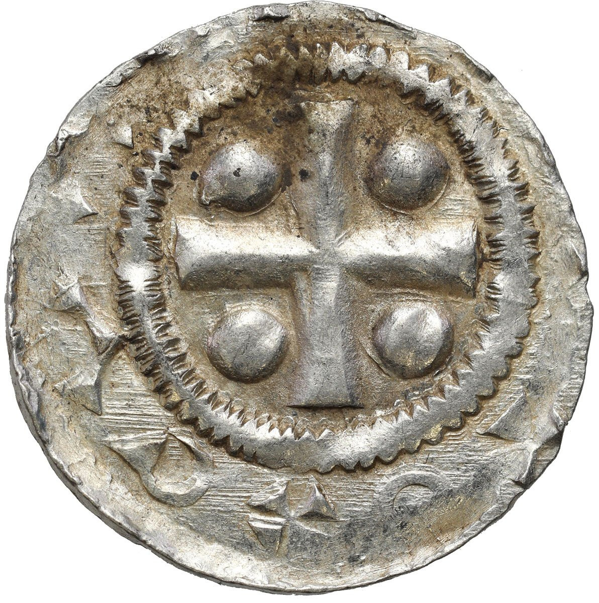 Niemcy, Frankonia – Moguncja. Otto III (983–1002). Denar XX/XI wiek