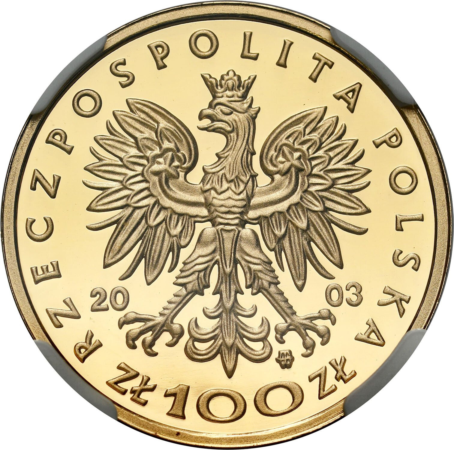 III RP. 100 złotych 2003 Stanisław Leszczyński NGC PF69 ULTRA CAMEO (2 MAX)