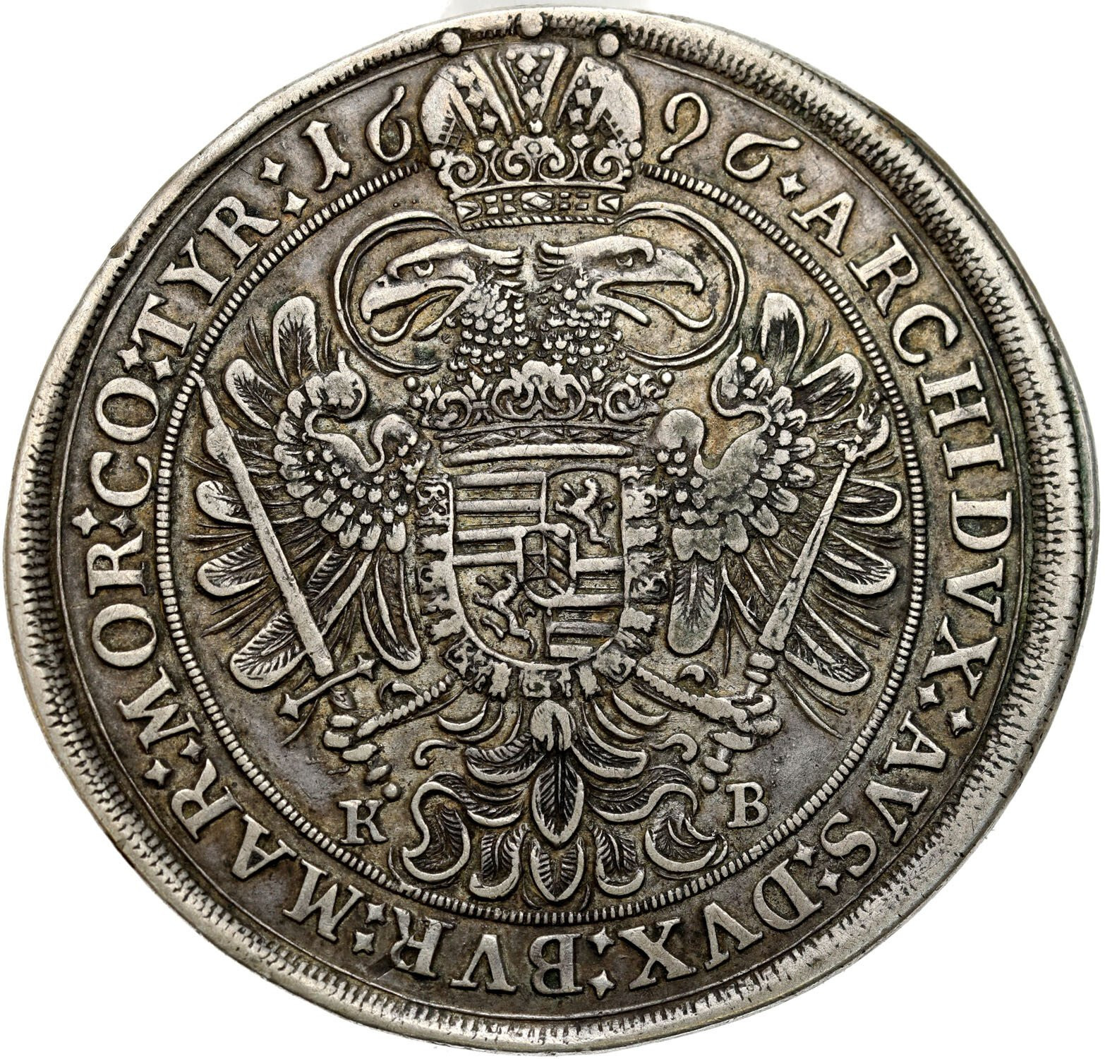Węgry. Leopold I (1657–1705). Talar 1696, KB Kremnica 