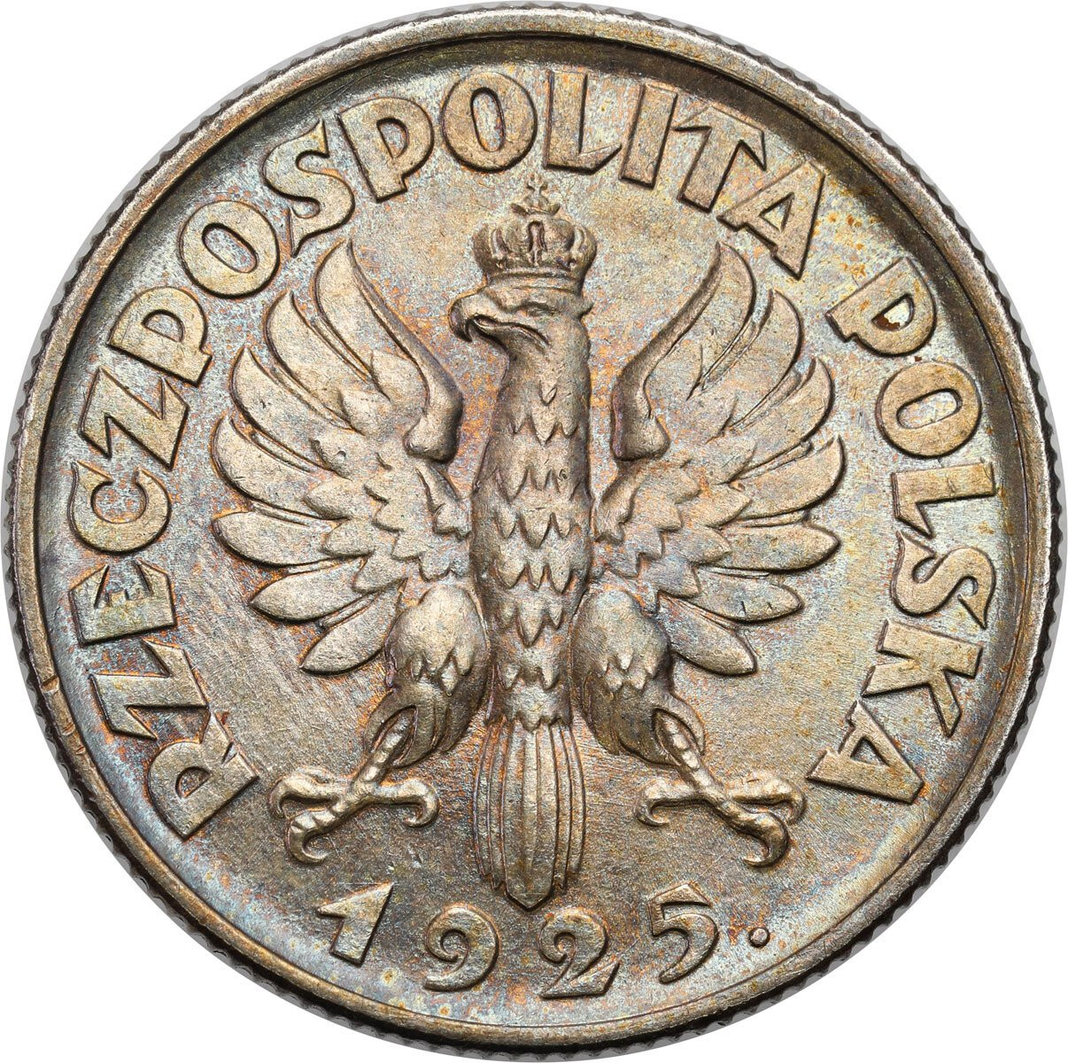 II RP. 1 złoty 1925, Londyn – PIĘKNE