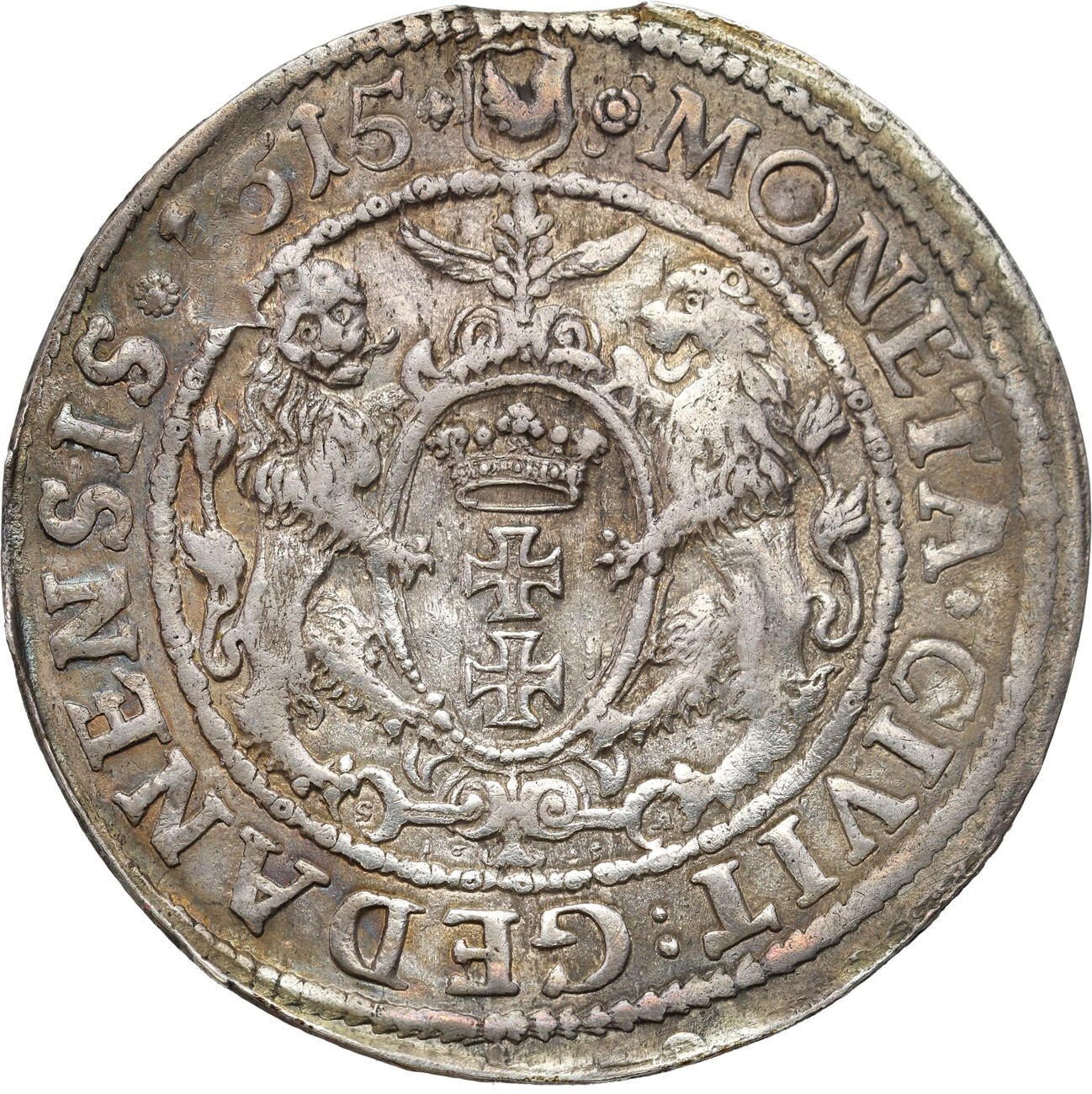 Zygmunt III Waza. Ort (18 groszy) 1615, Gdańsk