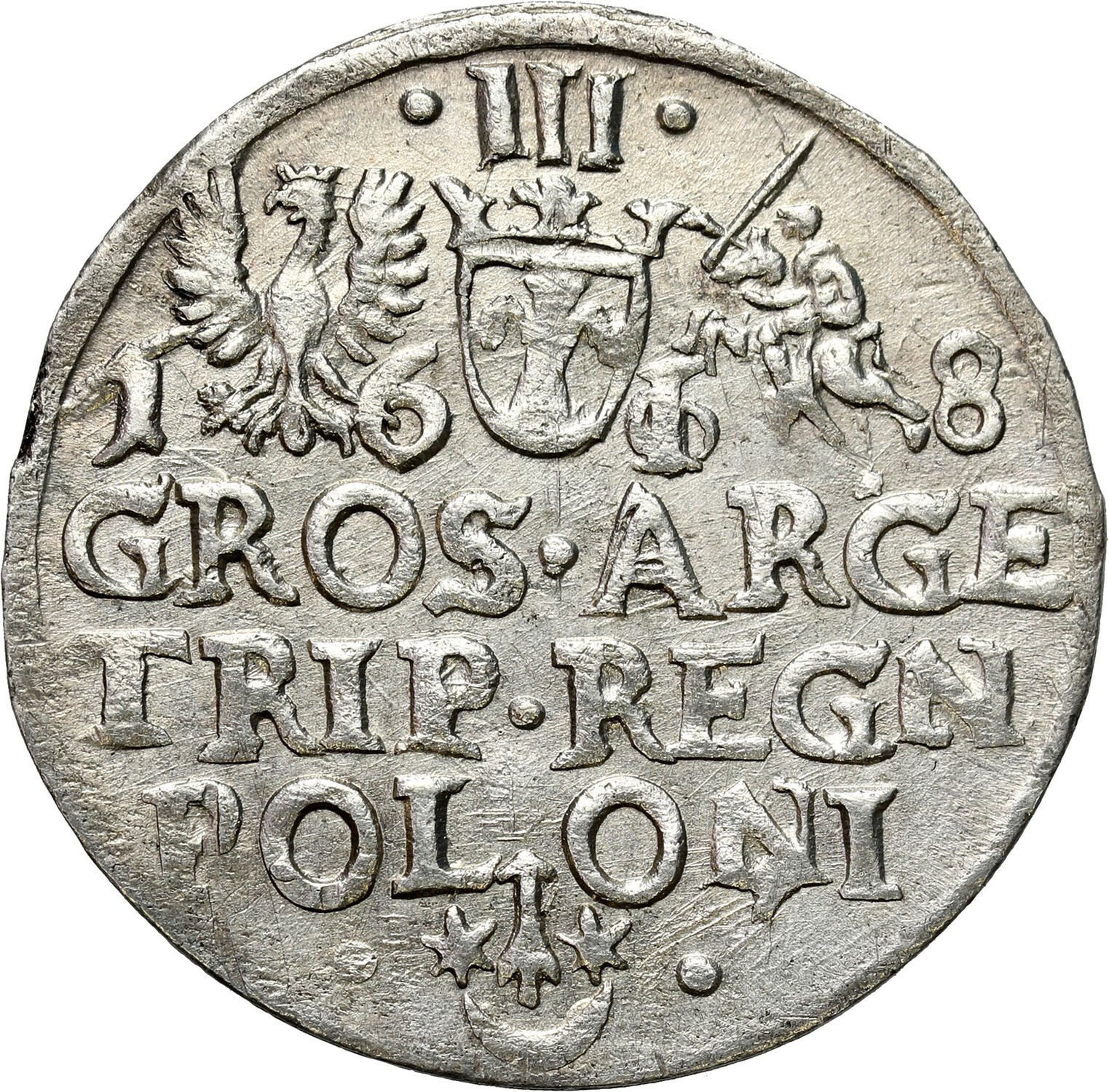 Zygmunt III Waza, Trojak (3 grosze) 1618, Kraków