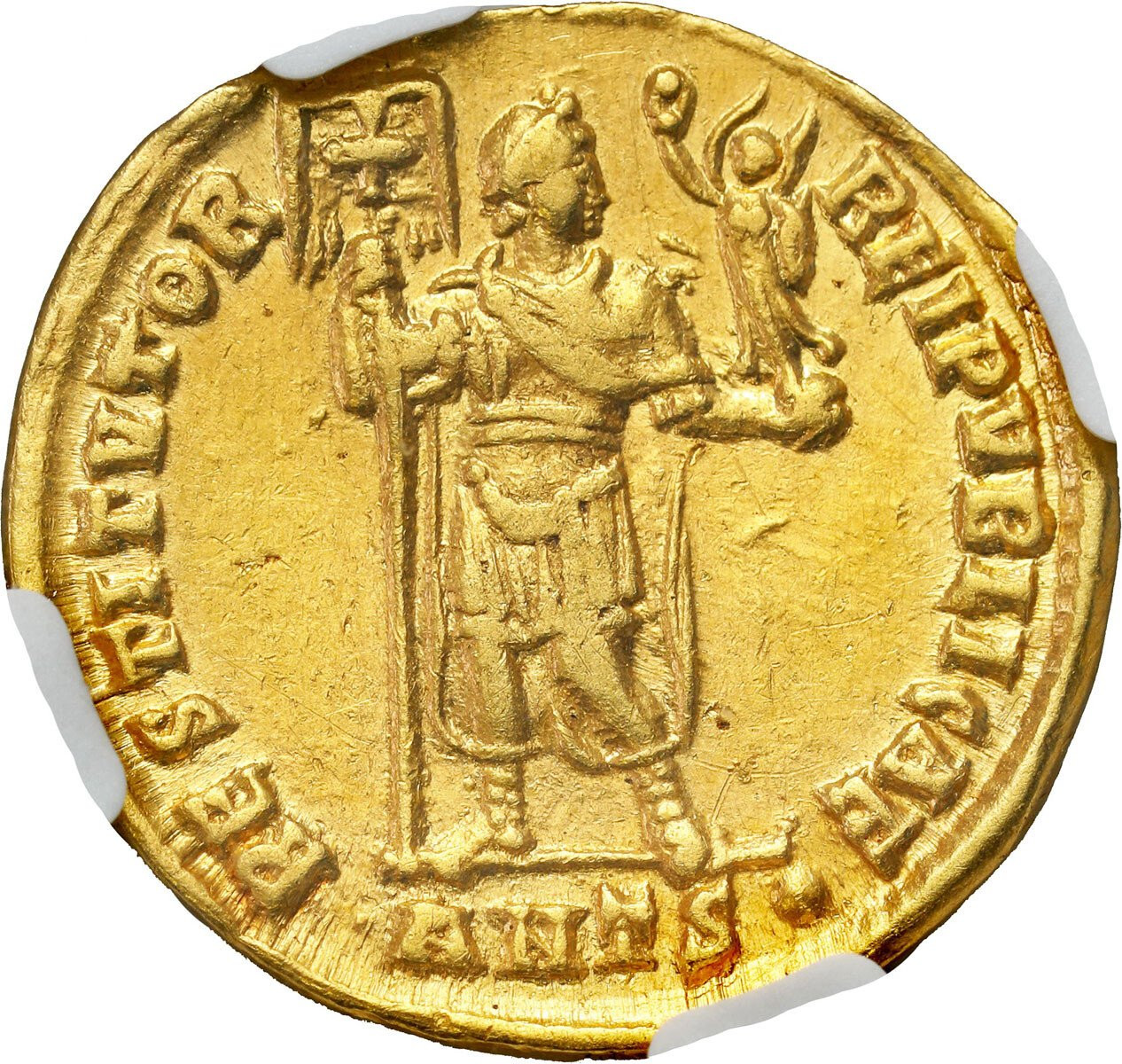 Cesarstwo Rzymskie. Walentynian I (364-375). Solidus 364-367, Antiochia NGC Ch 5/5 2/5