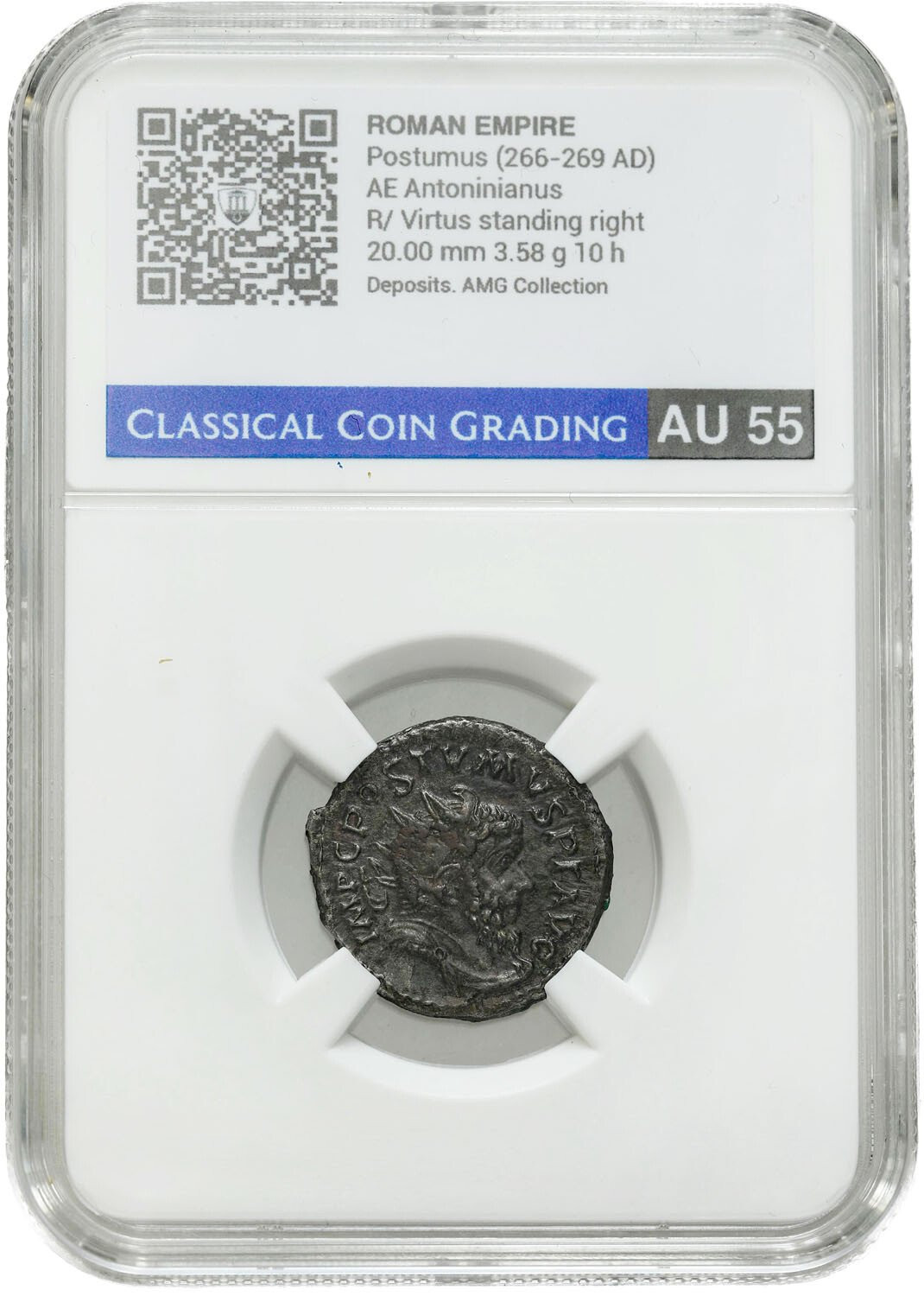 Cesarstwo Rzymskie. Postumus (266-269). Antoninianus CCG AU55