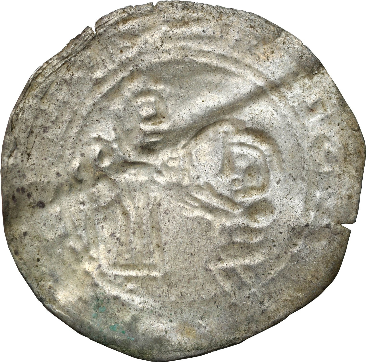 Bolesław III Krzywousty (1102-1138). Brakteat absolucyjny, po 1113 r. Kraków lub Gniezno