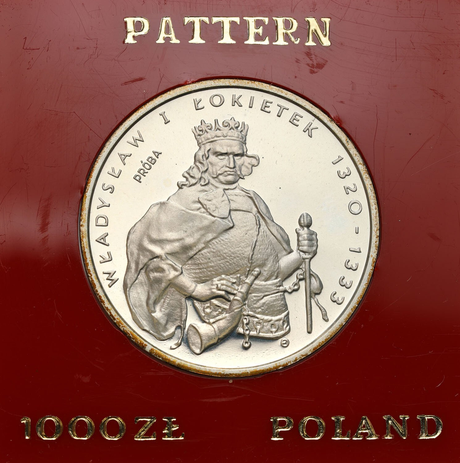 PRL. PRÓBA srebro 1000 złotych 1986 Łokietek