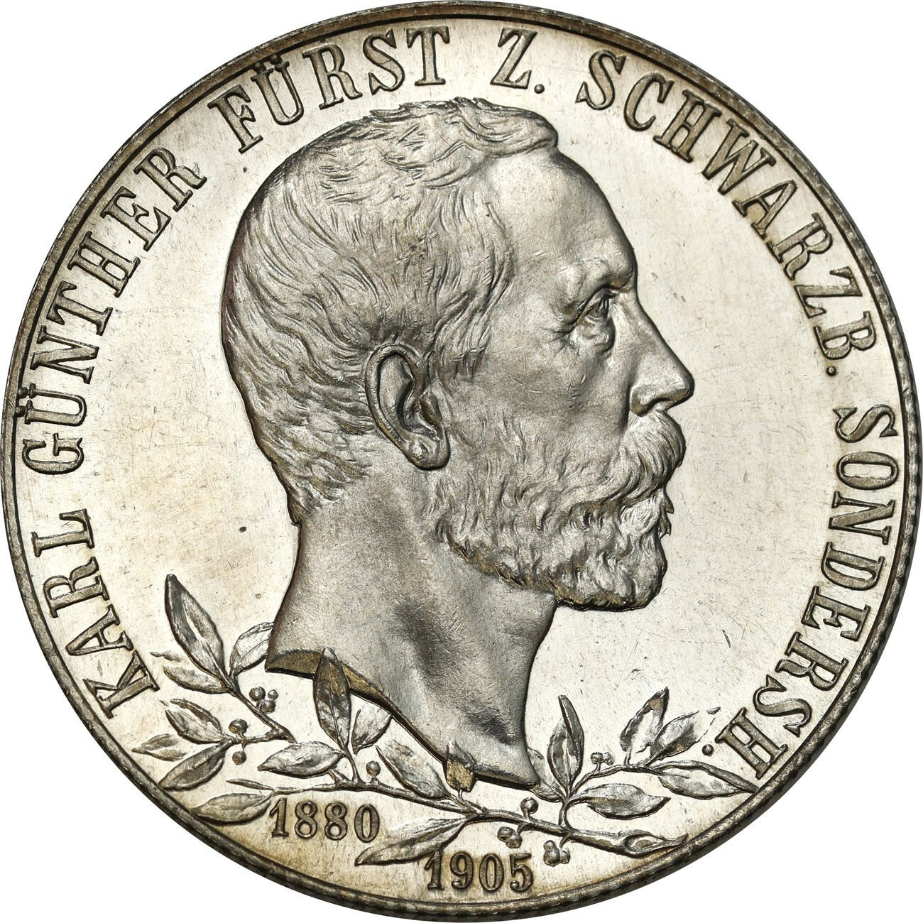 Niemcy, Schwarzburg-Sondershausen. 2 marki 1905 - STEMPEL LUSTRZANY