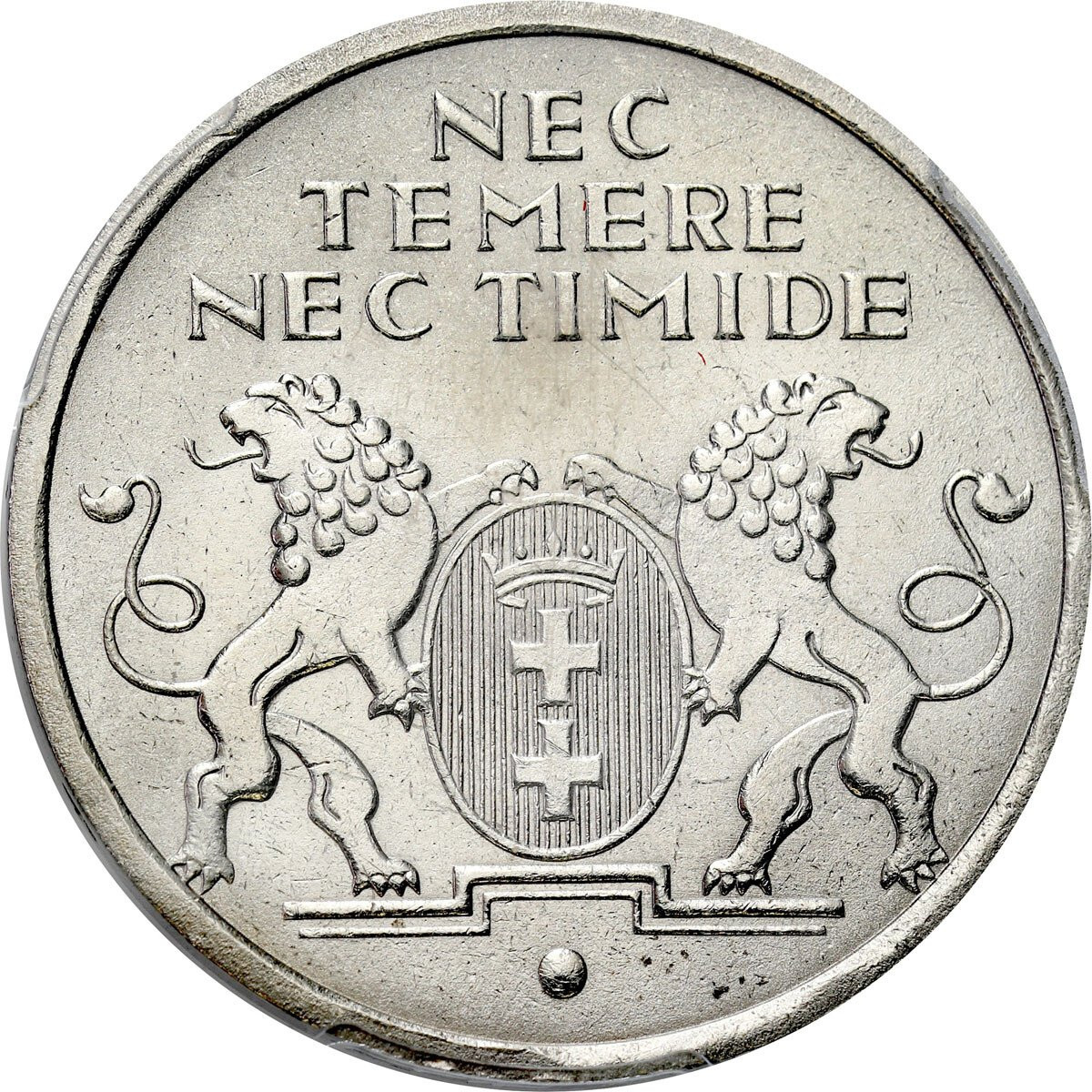 Wolne Miasto Gdańsk. 5 guldenów 1935 Koga PCGS MS64 – WYŚMIENITE