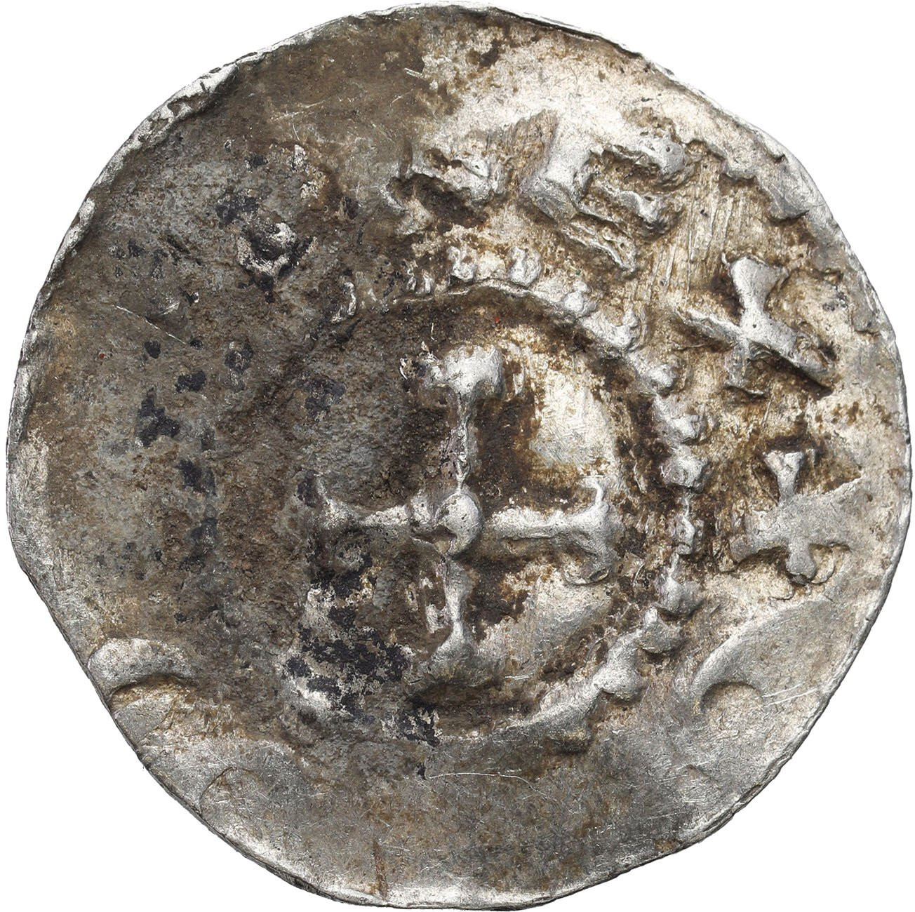 Niemcy, Szwabia – Strasburg. Otto III (983–1002). Denar 983-1002