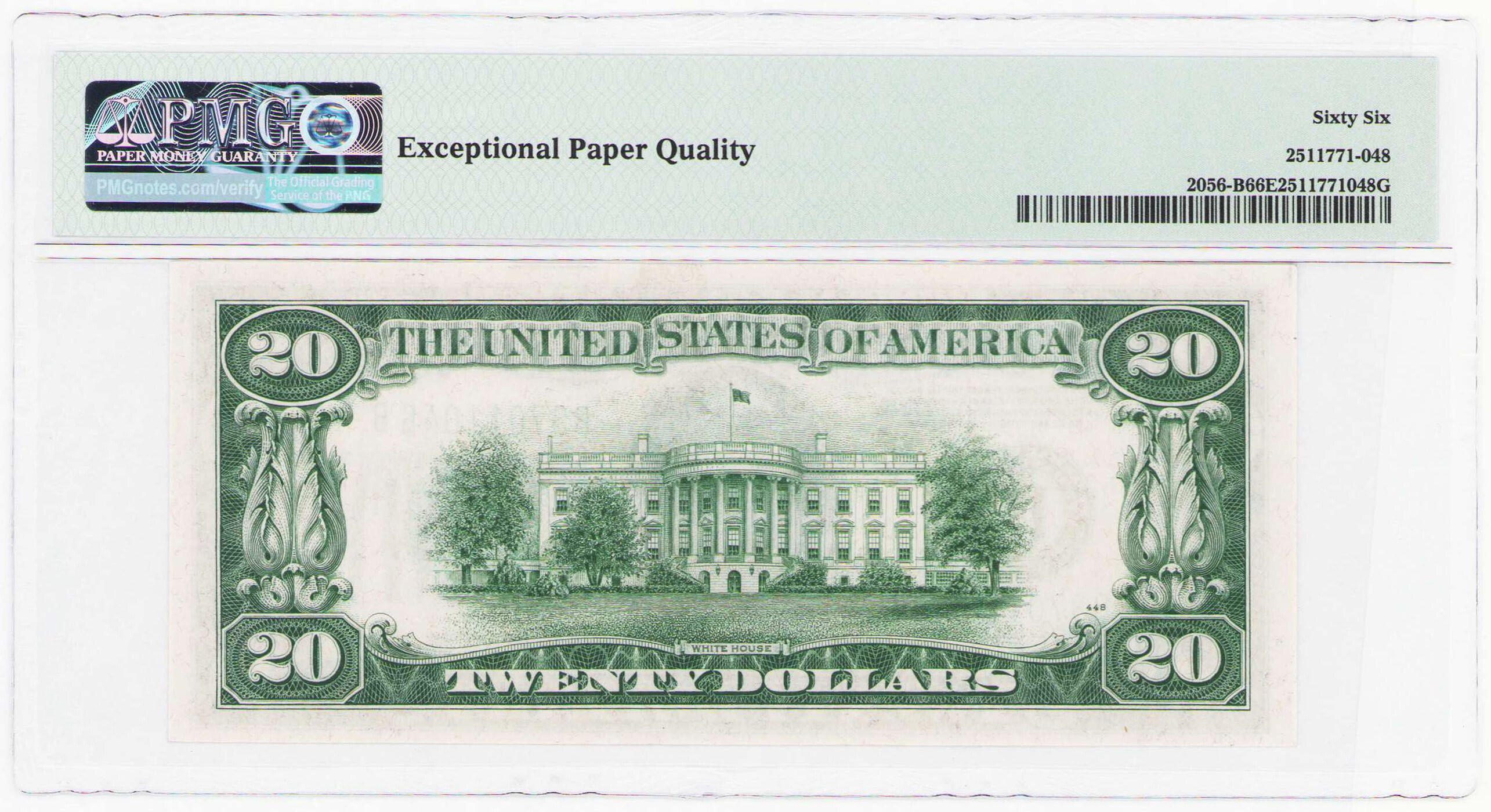 USA, Federal Reserve Note New York. 20 dolarów 1934B PMG 66 EPQ (2MAX) 