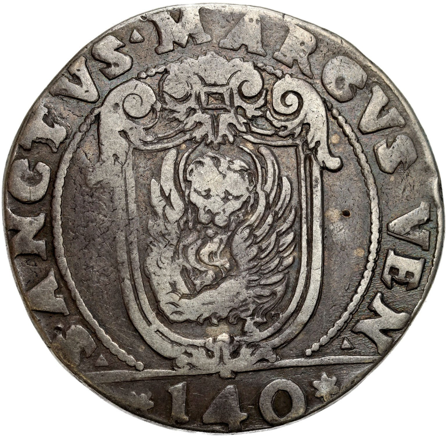 Włochy, Wenecja. Francesco Contarini (1623-1624). 140 soldi (scudo), bez daty - RZADKIE