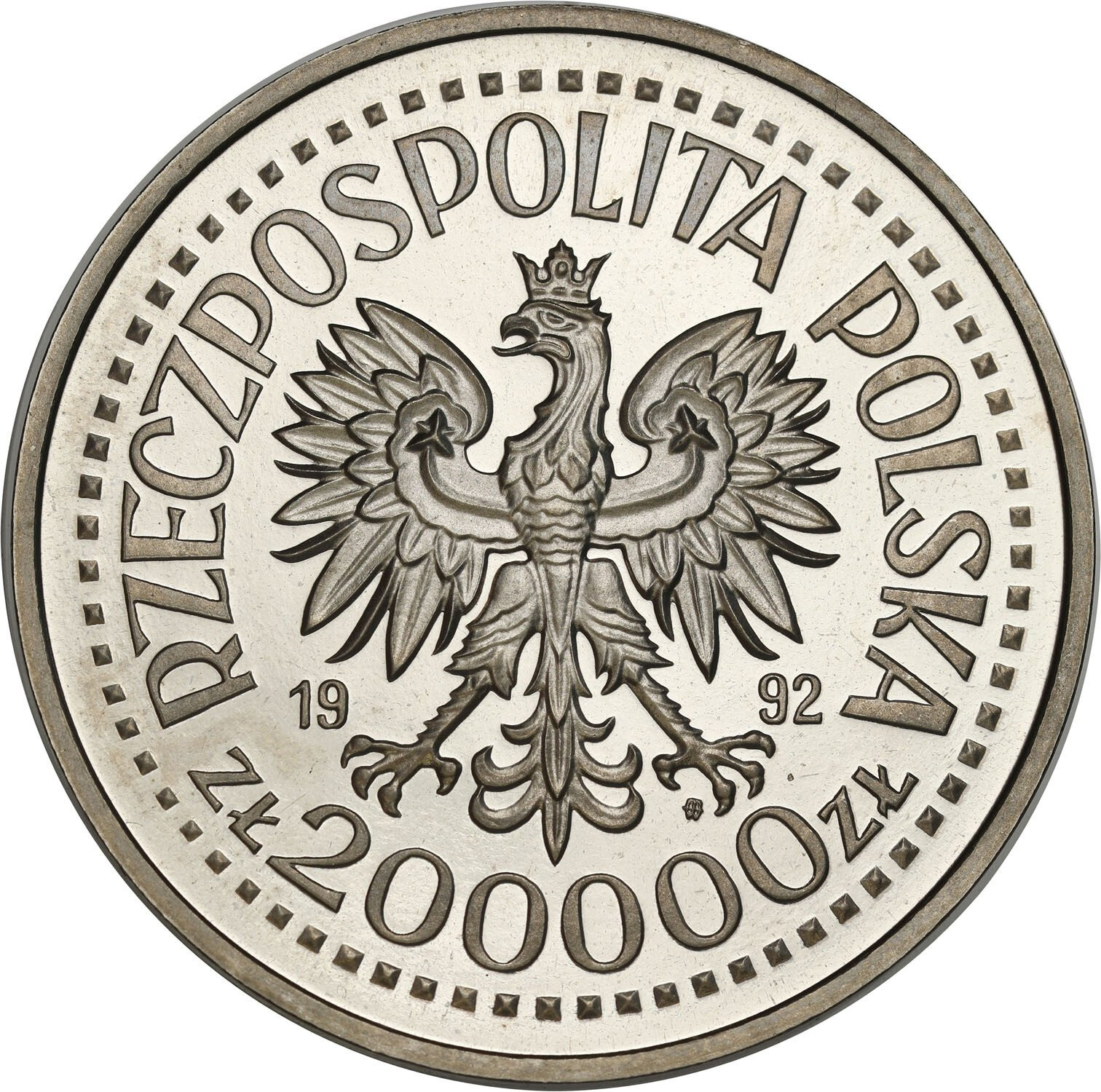 III RP. PRÓBA Nikiel 200.000 złotych 1992 Expo 92 - Sevilla