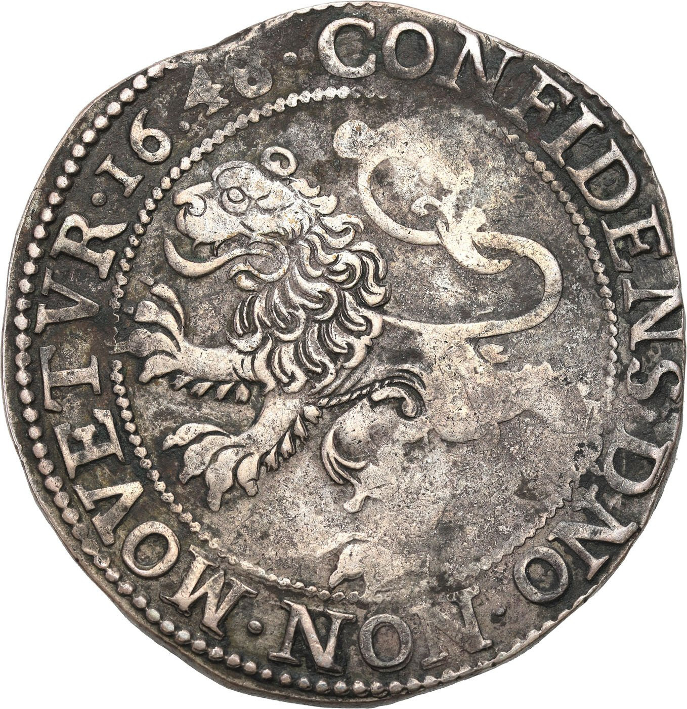 Niderlandy, Utrecht. Talar lewkowy (Leeuwendaalder) 1648