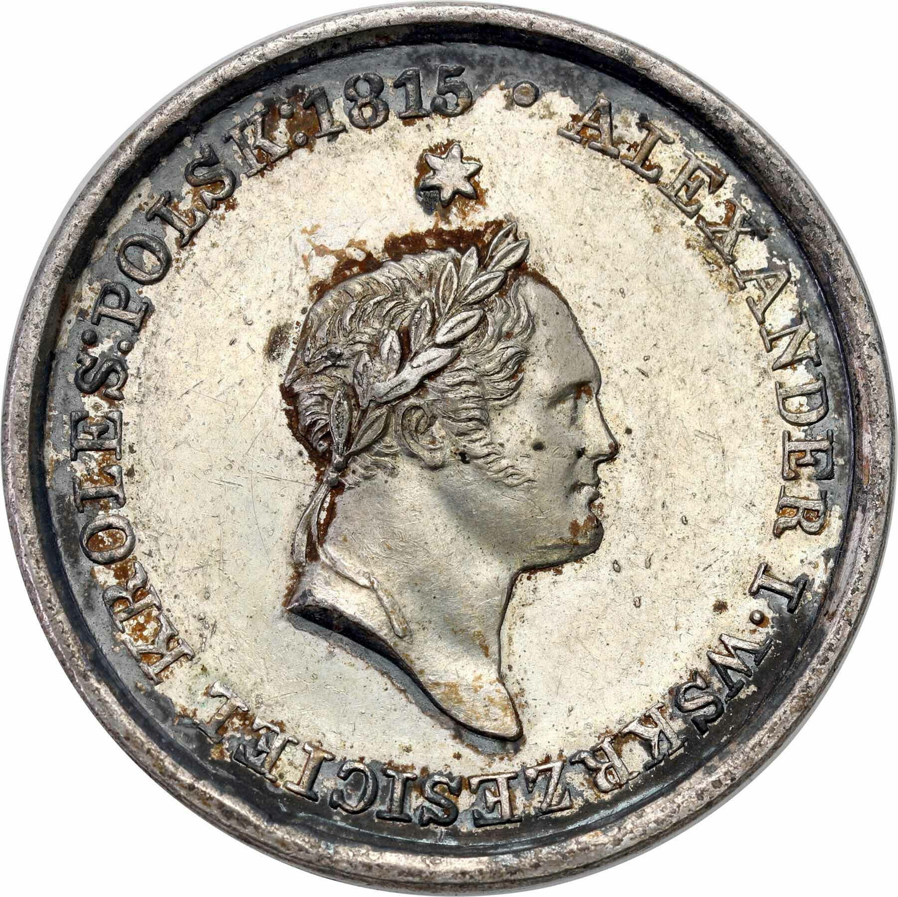 Królestwo Polskie/Rosja. Medal 1826, na śmierć Aleksandra I, Warszawa, srebro