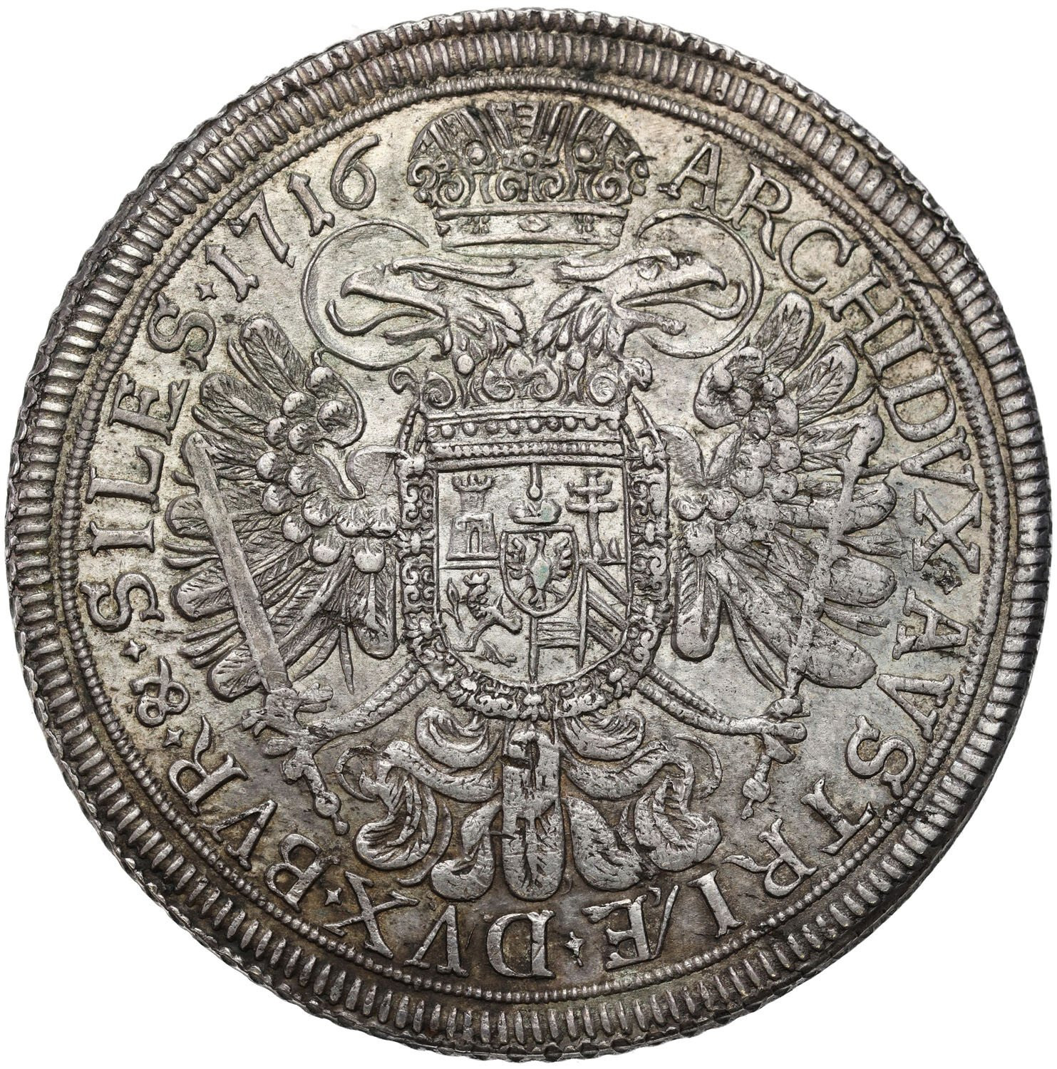 Śląsk. Karol VI (1711–1740). Talar, 1716, Wrocław