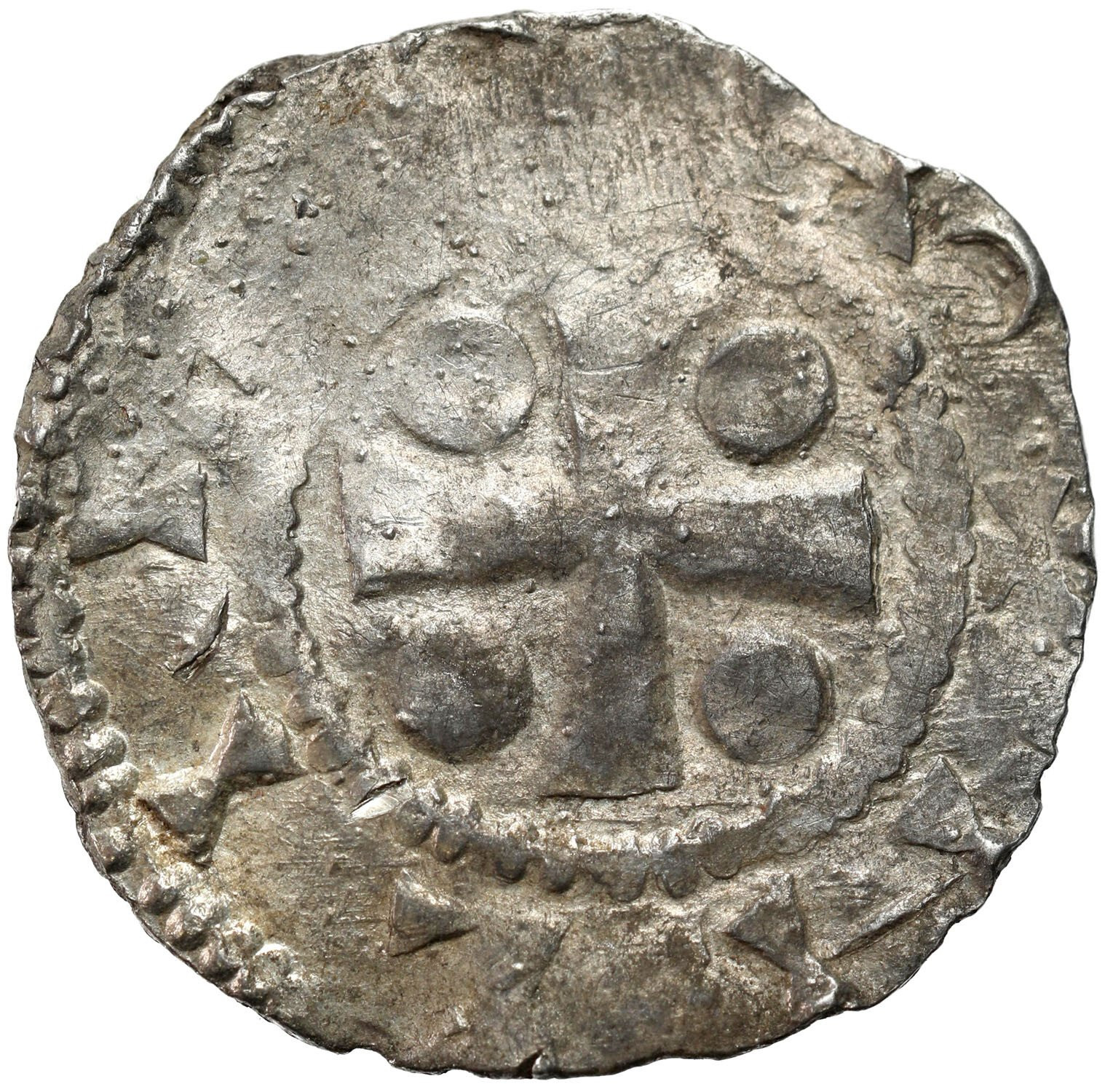 Niemcy, Frankonia – Moguncja. Otto III (983–1002). Denar 