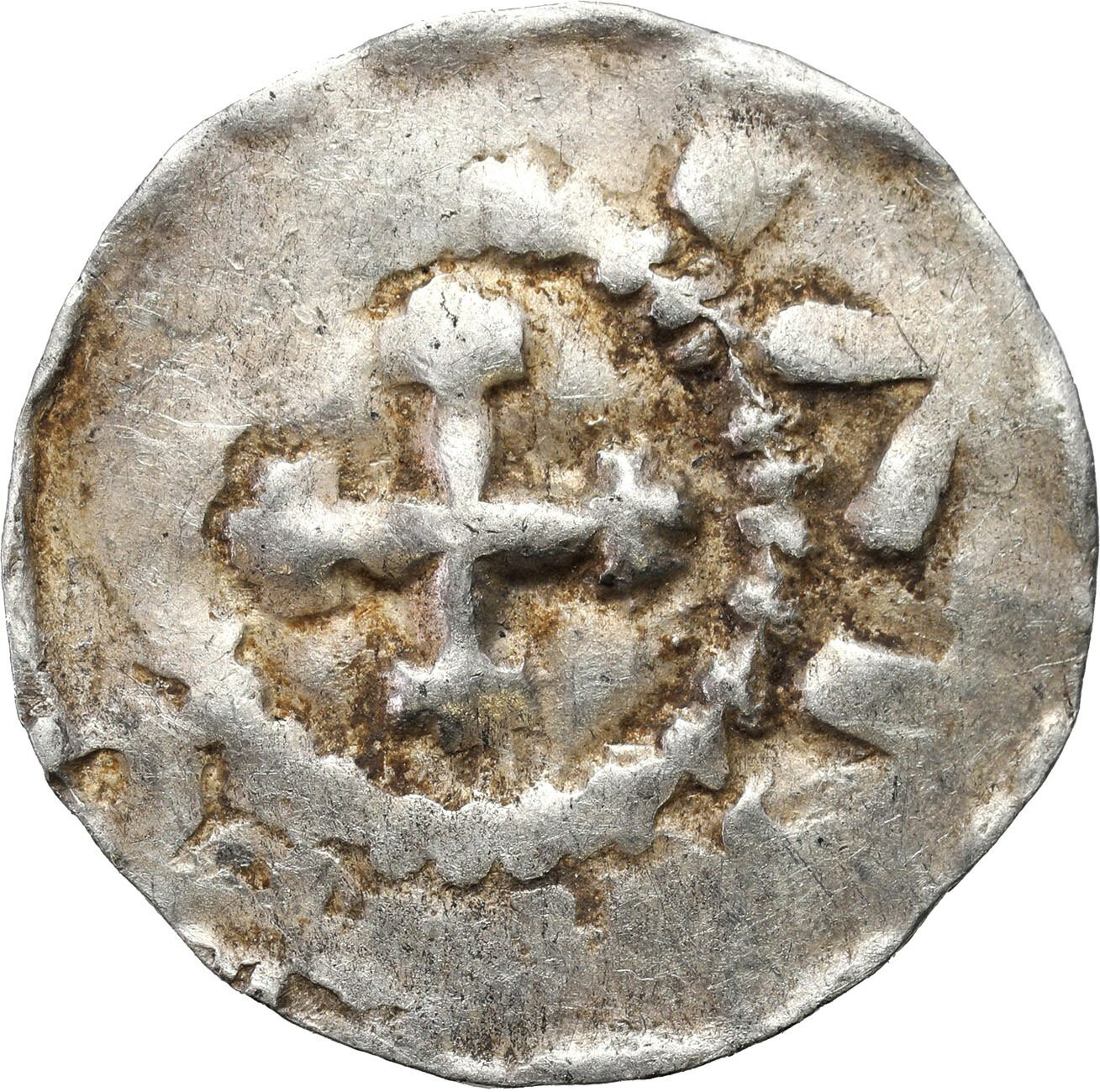 Niemcy, Szwabia – Strasburg. Otto III (983–1002). Denar 983-1002