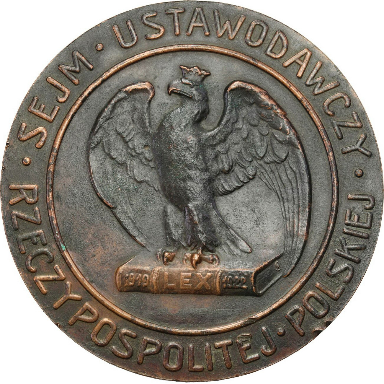 II RP. Medal Pierwsza rocznica uchwalenia Konstytucji Marcowej 1921 – 1922