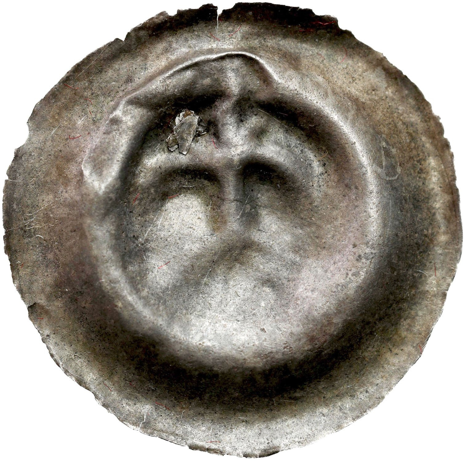 Pomorze Wschodnie, Świętopełk II Wielki (1220-1266), Brakteat XIII-XIIV w. - Lilia na łuku