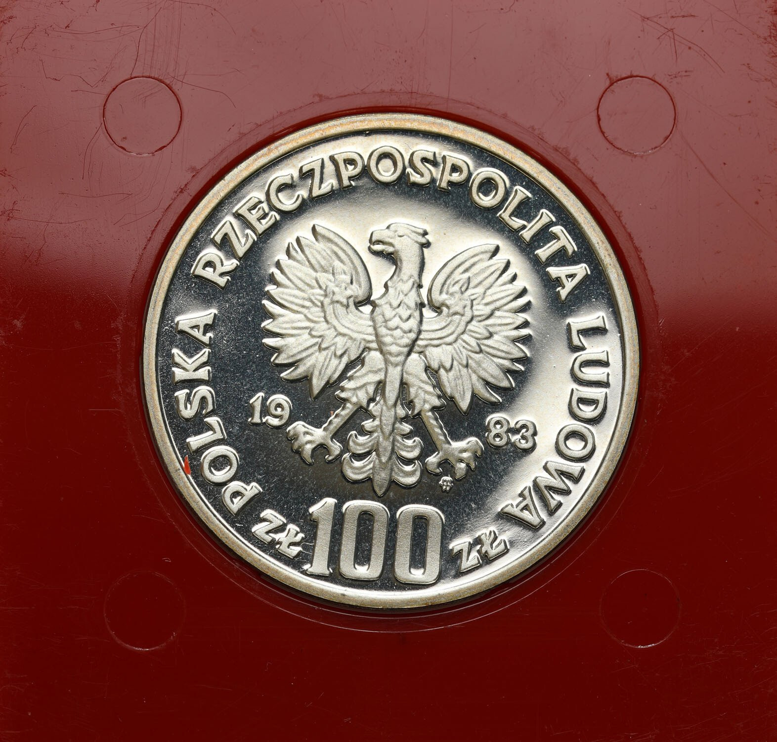 PRL. PRÓBA srebro 100 złotych 1983 Niedźwiedzie – rzadsze