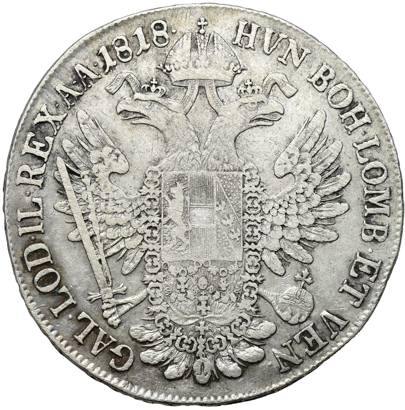Austria, Franciszek II (1792–1835). Talar 1818 B, Kremnica