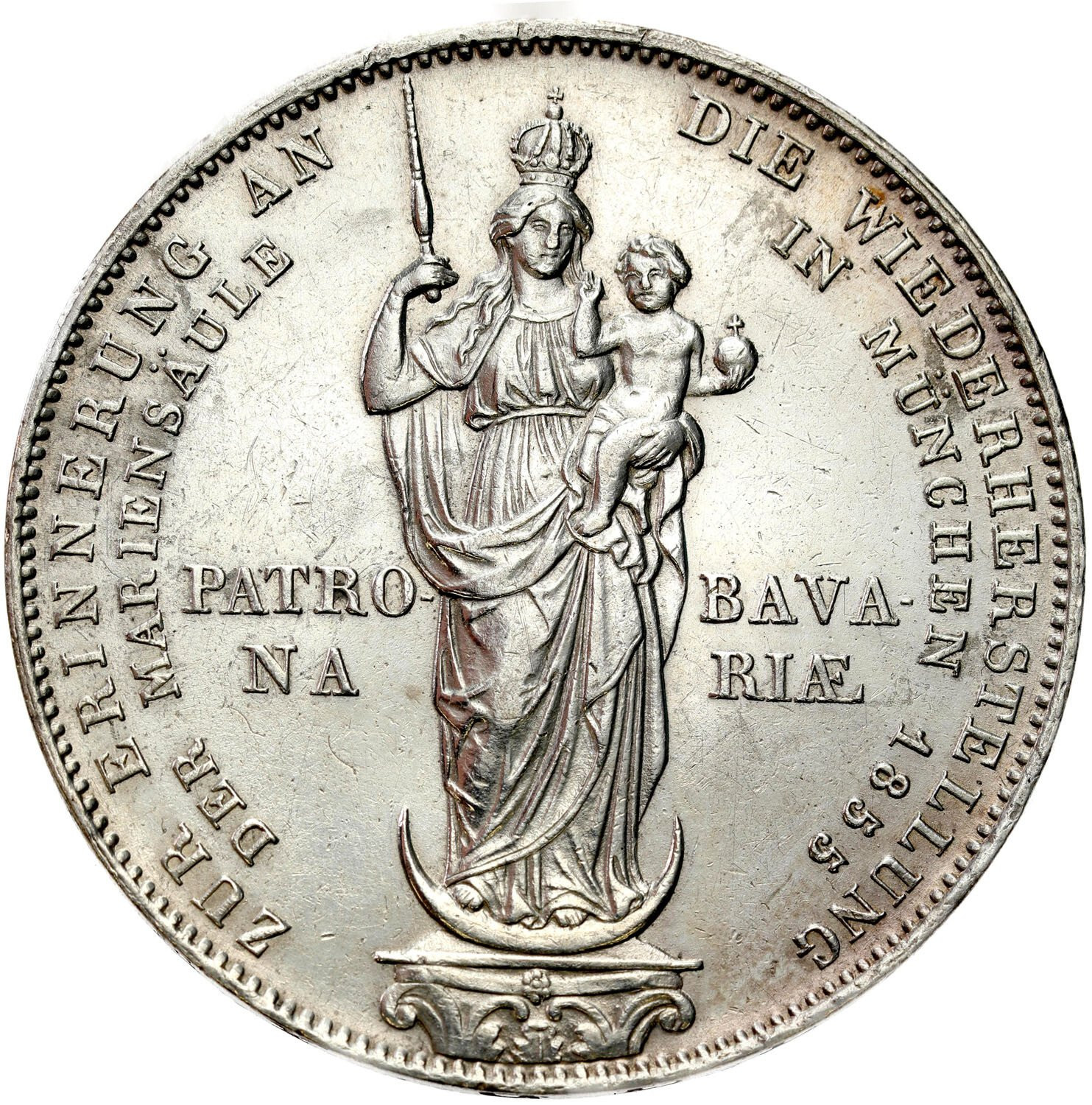 Niemcy, Bawaria. Maksymilian II Józef (1848-1864). Talar 1855, Monachium