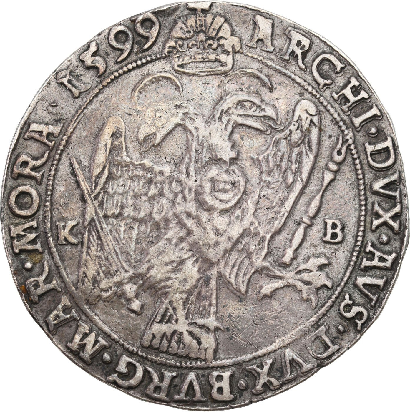 Węgry. Rudolf II (1576-1612). Talar 1599 KB, Kremnica