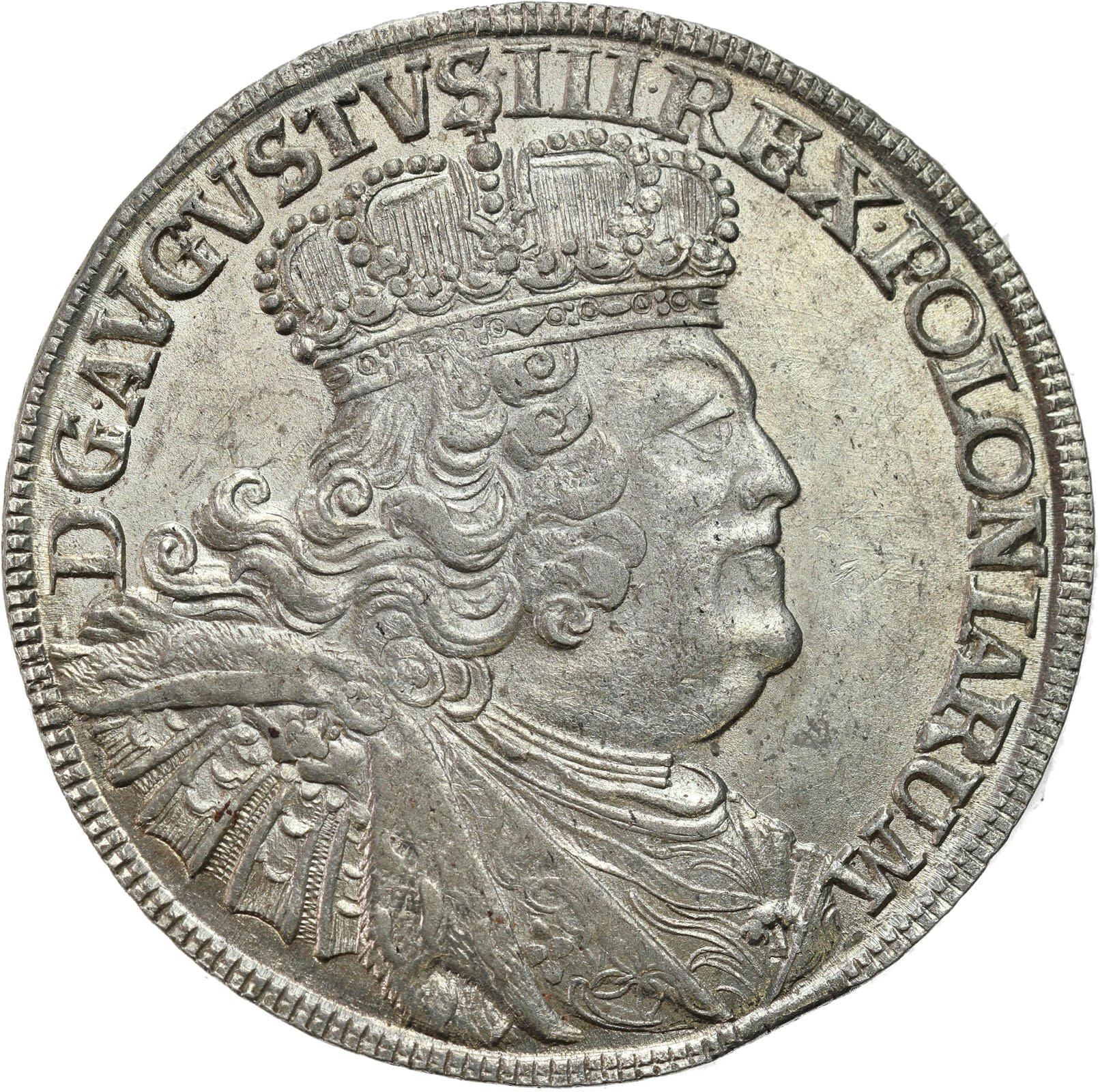 August III Sas. Ort (18 groszy) 1756 EC, Lipsk - PIĘKNY