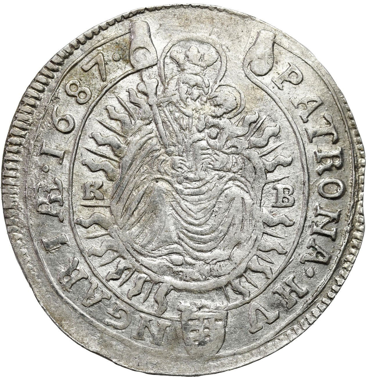 Węgry, Leopold I (1658–1705). 15 krajcarów 1687, Kremnica