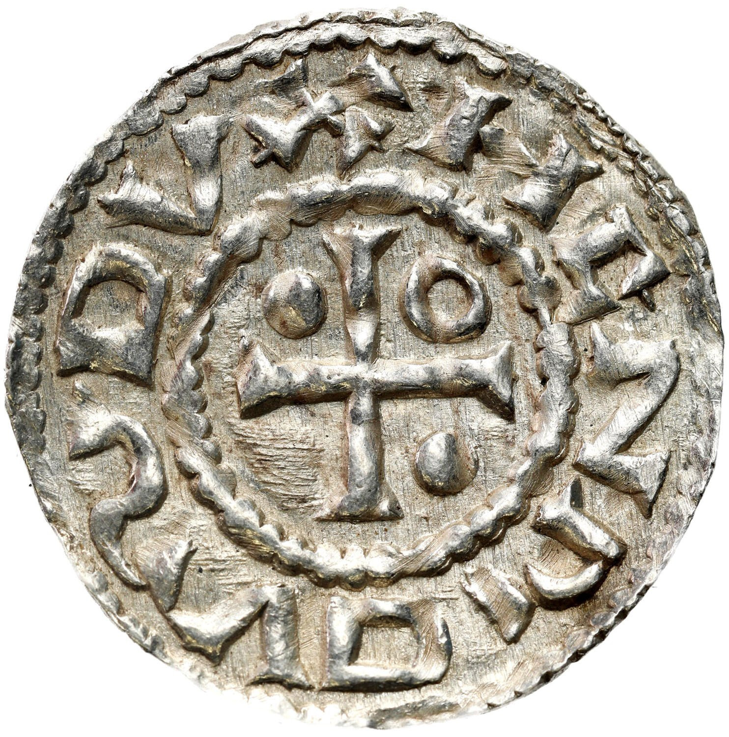 Niemcy, Bawaria, Ratyzbona. Henryk II Kłótnik drugie panowanie 985–995. Denar