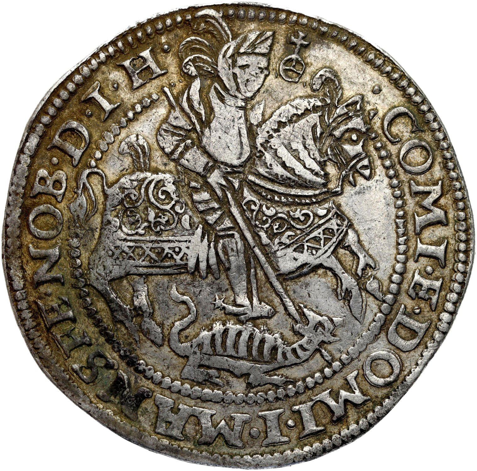 Niemcy, Mansfeld. Piotr Ernest I i 3 braci (1587–1601). Talar 1593, Eisleben