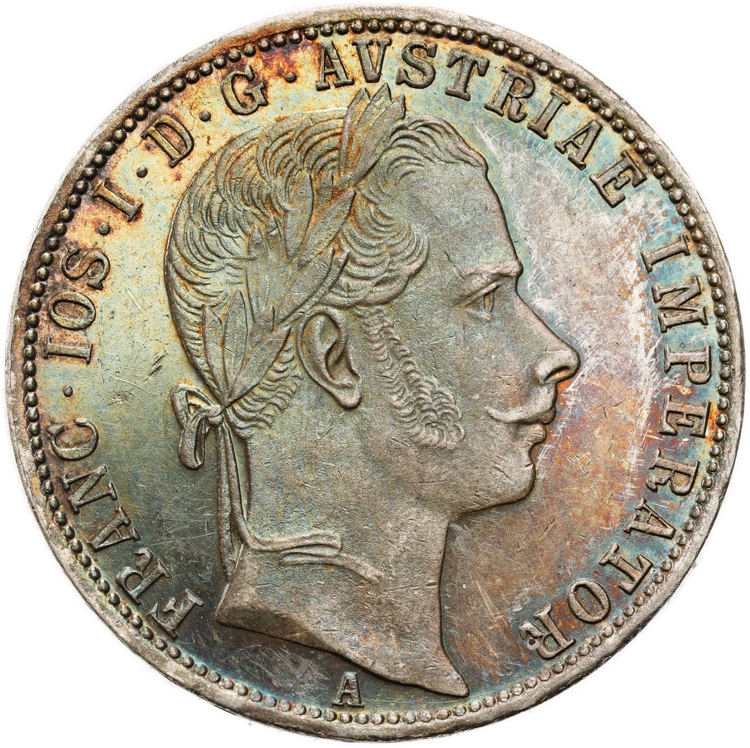 Austria. Franciszek Józef I (1848–1916). 1 floren 1861 A, Wiedeń
