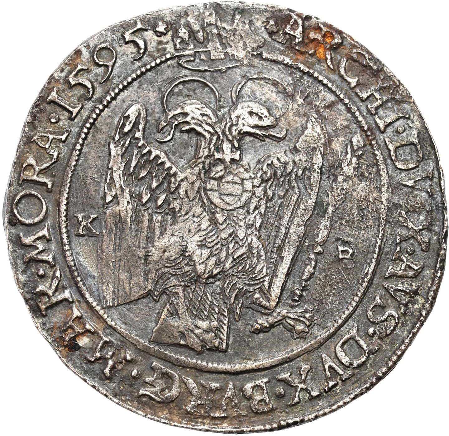 Węgry, Rudolf II (1576–1608). Talar 1595 KB, Kremnica