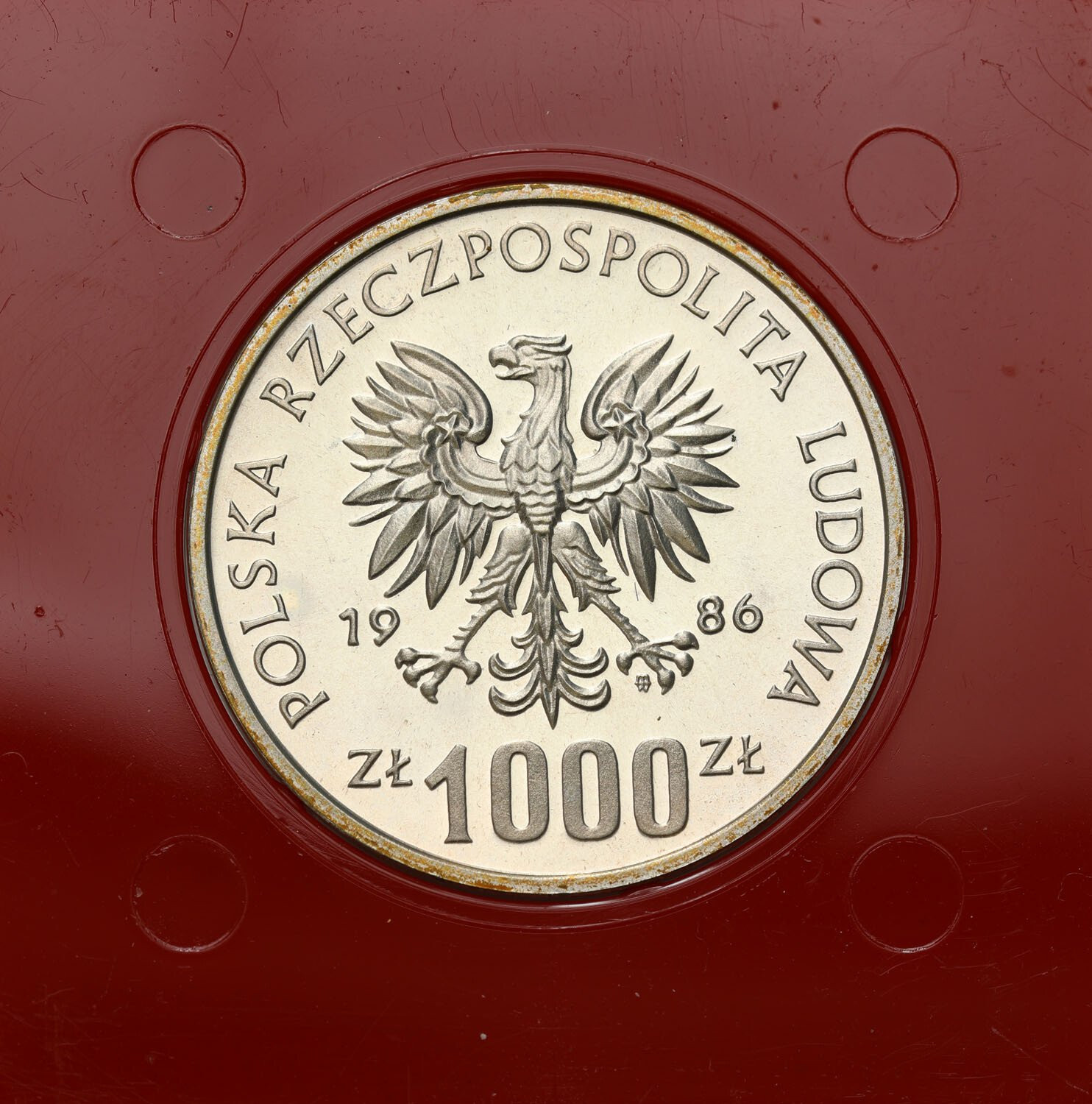 PRL. PRÓBA srebro 1.000 złotych 1986 Łokietek
