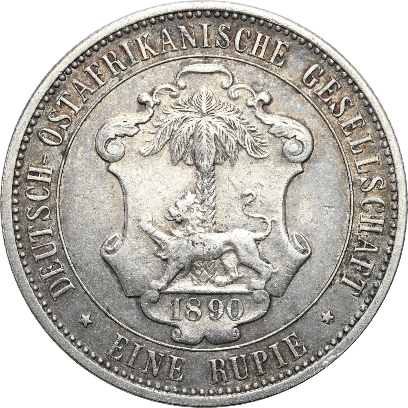 Niemcy, DOA, Afryka Wschodnia. 1 rupia 1890, Berlin