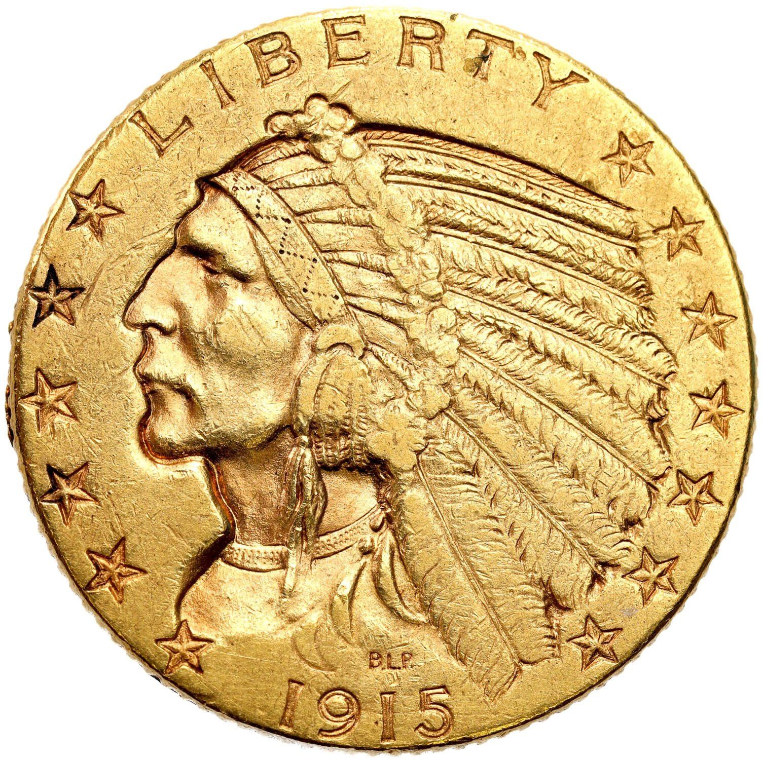 USA. 5 dolarów 1915 Indianin, Filadelfia