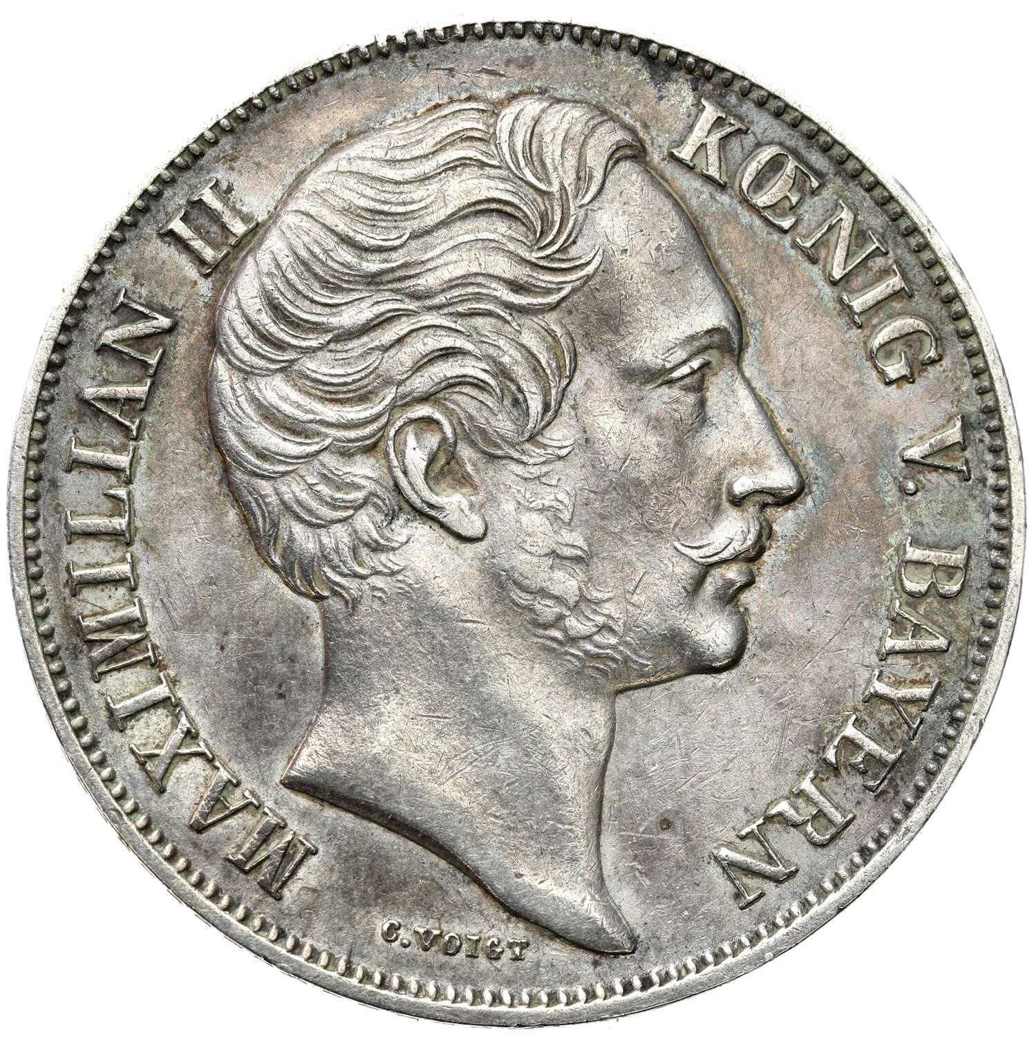 Niemcy, Bawaria. Maksymilian II Józef (1848–1864). Gulden 1859, Monachium