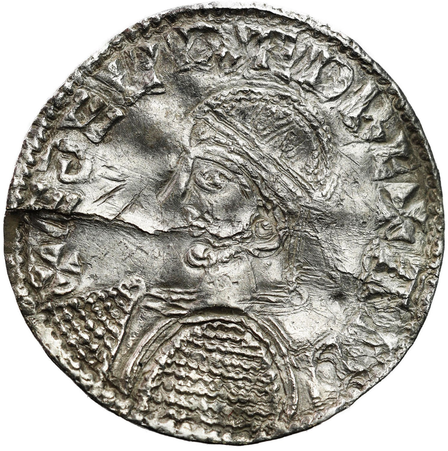 Anglia, Aethelred II (978-1016). Denar typu Helmet