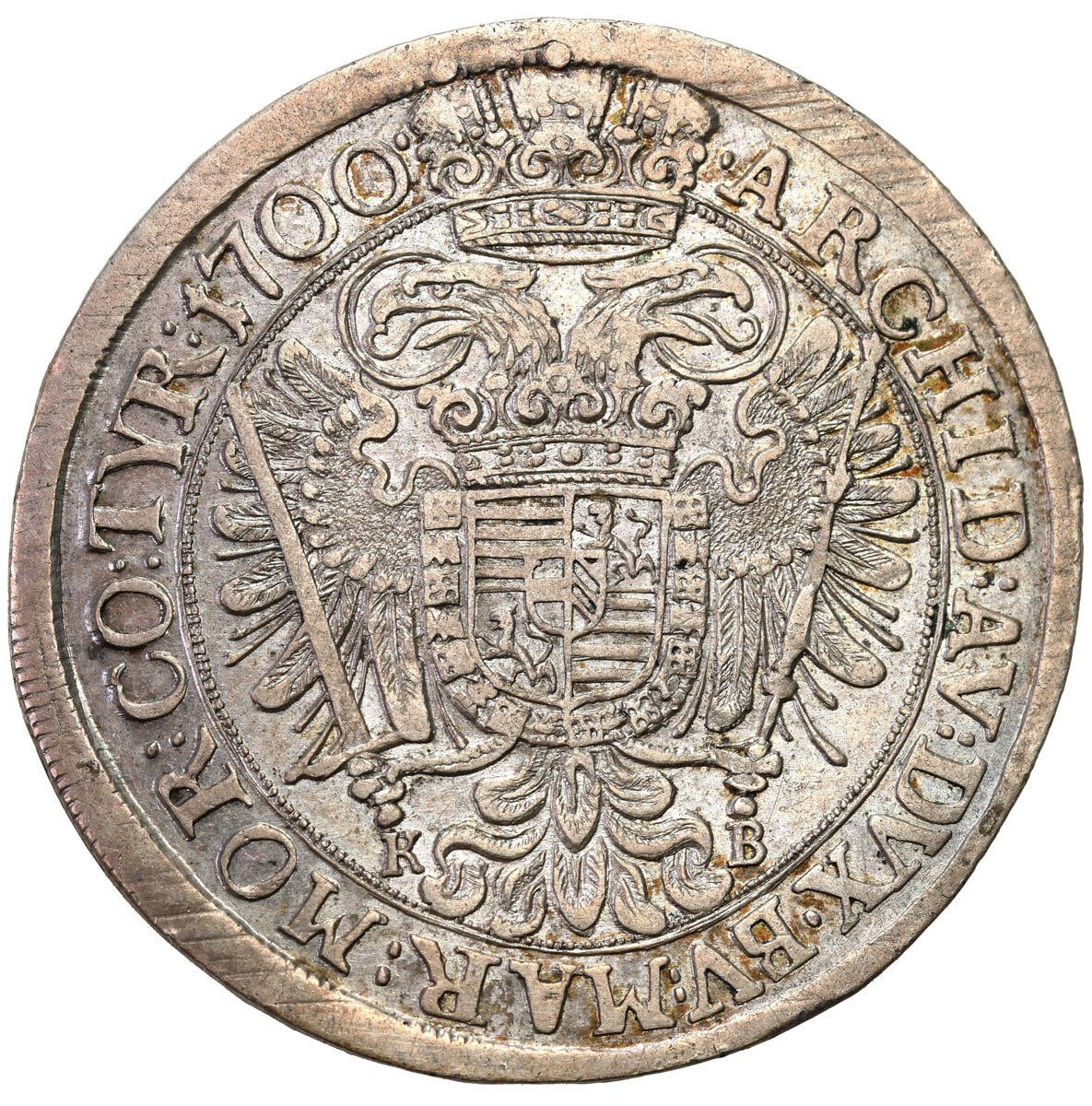 Austro-Węgry Leopold I. Półtalar (1/2 talara) 1700 KB, Kremnica