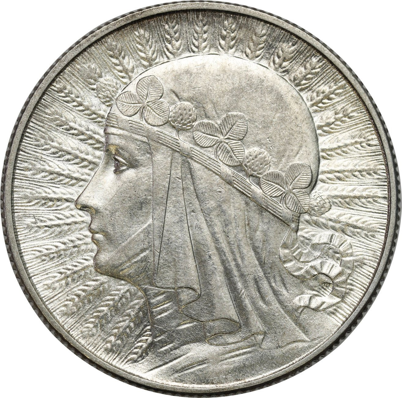 II RP. 5 złotych 1933 głowa kobiety - PIĘKNE