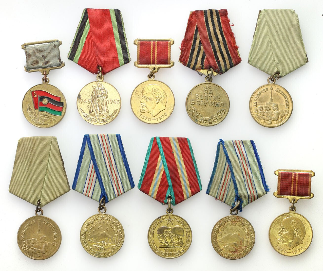 Rosja, ZSSR. Zestaw 10 medali
