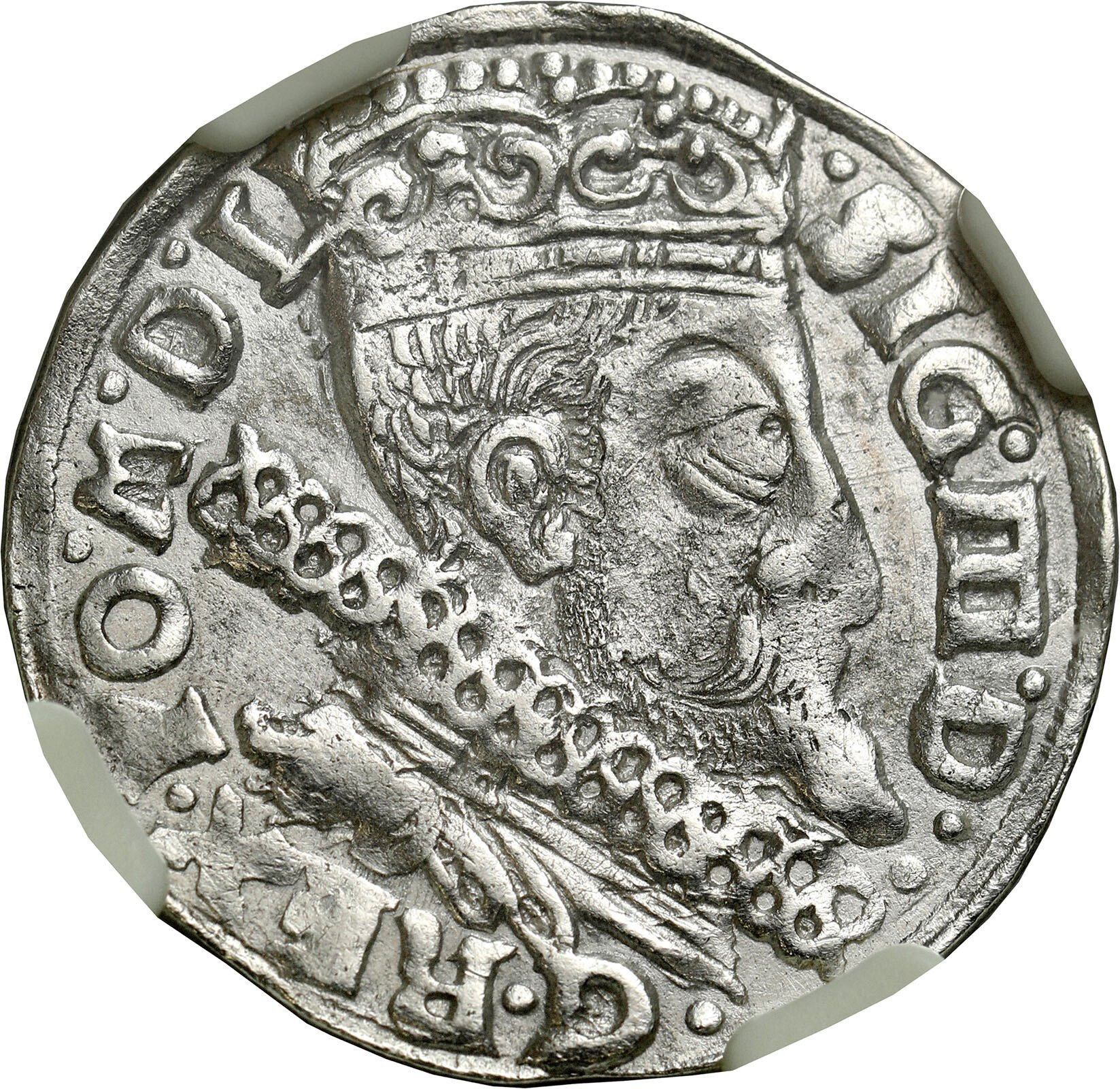 Zygmunt lll Waza. Trojak (3 grosze) 1599, Bydgoszcz NGC MS62