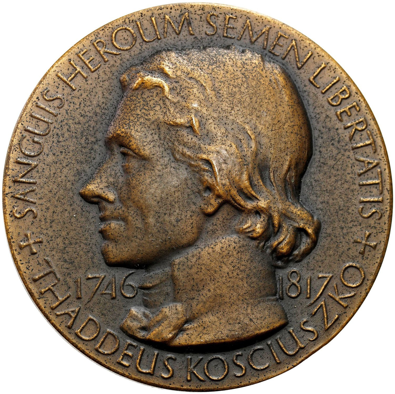Polska. Medal. 150 rocznica śmierci Tadeusza Kościuszki (1917) 1967, Londyn 