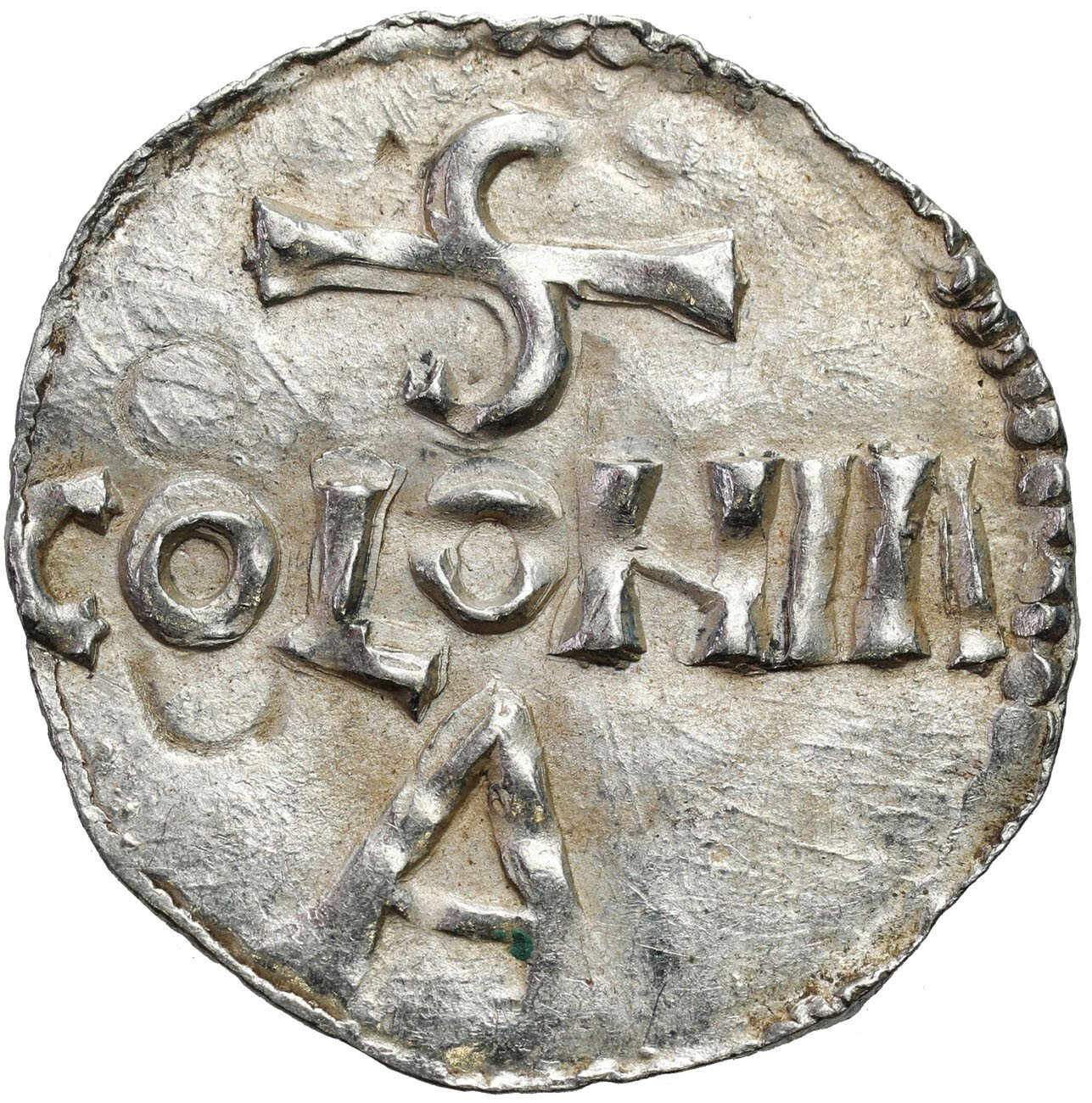 Niemcy, Dolna Lotaryngia – Kolonia. Otto III (983–1002). Denar