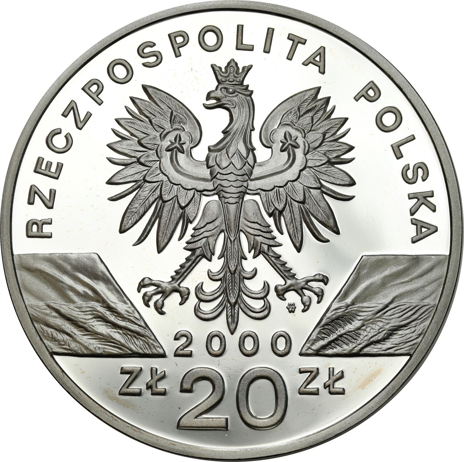 III RP. 20 złotych 2000 Dudek - RZADSZE