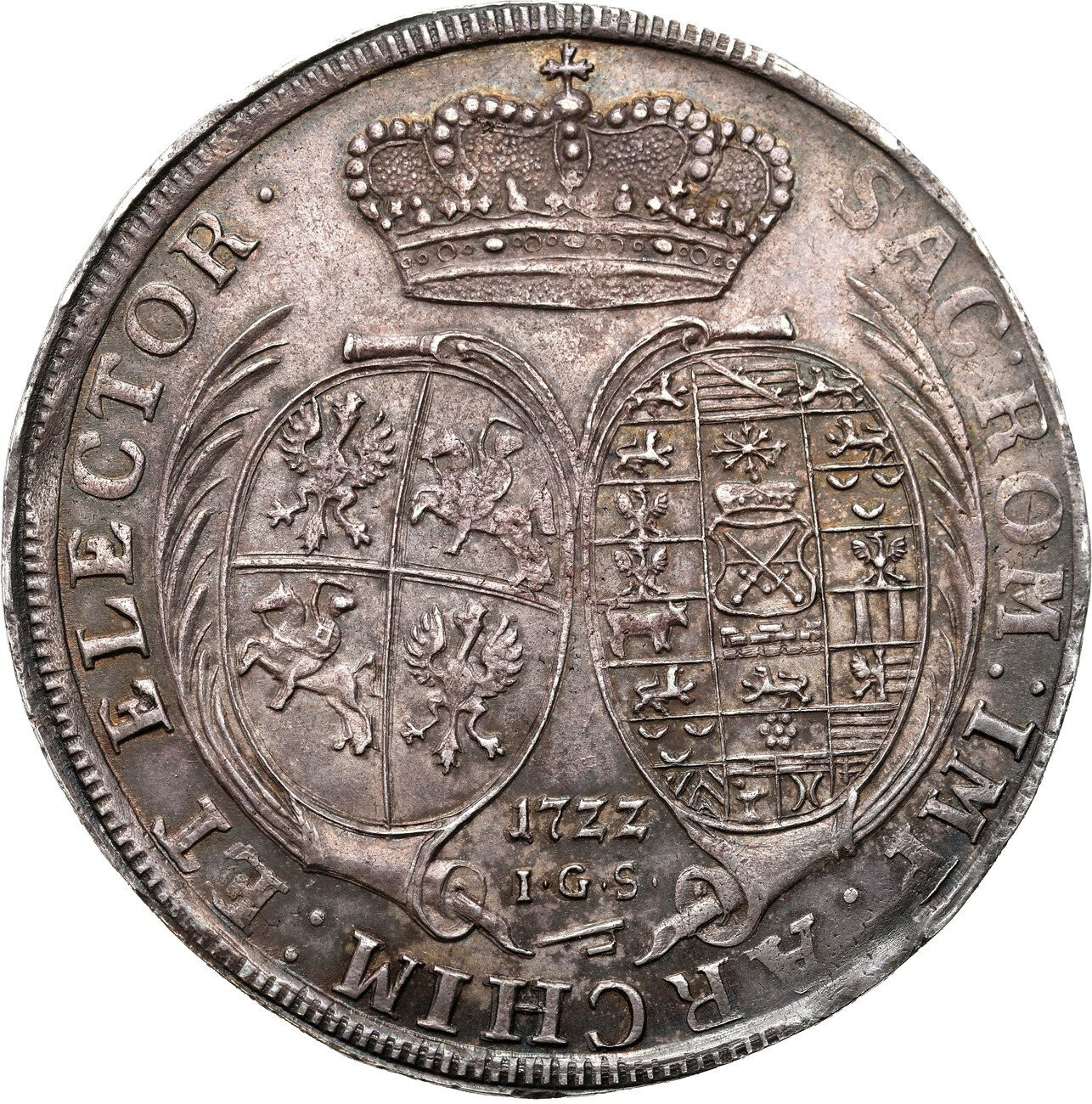 August II Mocny. Talar 1722 IGS, Drezno – PIĘKNY