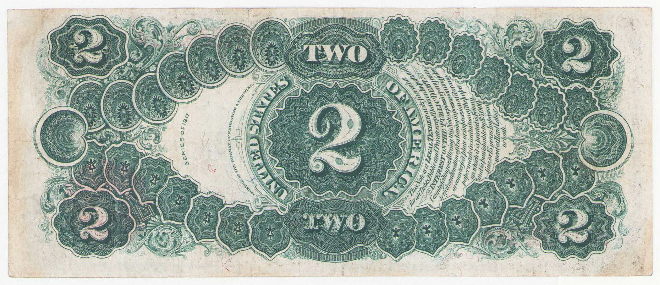 USA. 2 dolary 1917